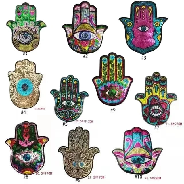 Gillian Factory 3D Embroidered Sew-On Patches Canvas Sports Patches with Sequins From Yiwu