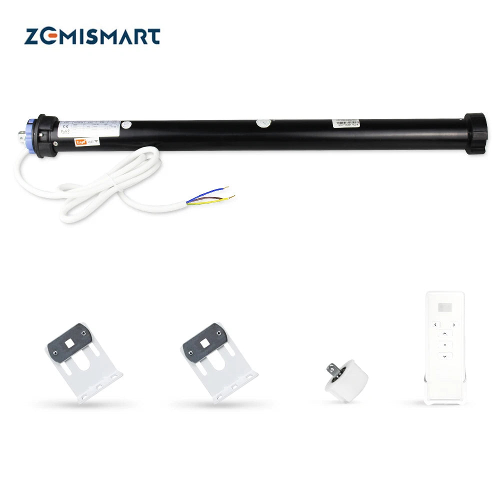 Zemismart Tuya WiFi Electric Roller Blind Motor 40mm Tube Alexa Google Home Compatible Vertical Smart Life APP Control Motorized