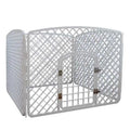 Pet Products Plastic 4 Panels Portable Carrier Playpens Indoor Foldable Plastic Pet Fence for Dogs