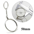 50mm Ring Game Clay Casino Souvenir Gift Poker Chip Metal Coin Key Holder Custom Wholesale Keyring Poker Casino Chip Key Chain
