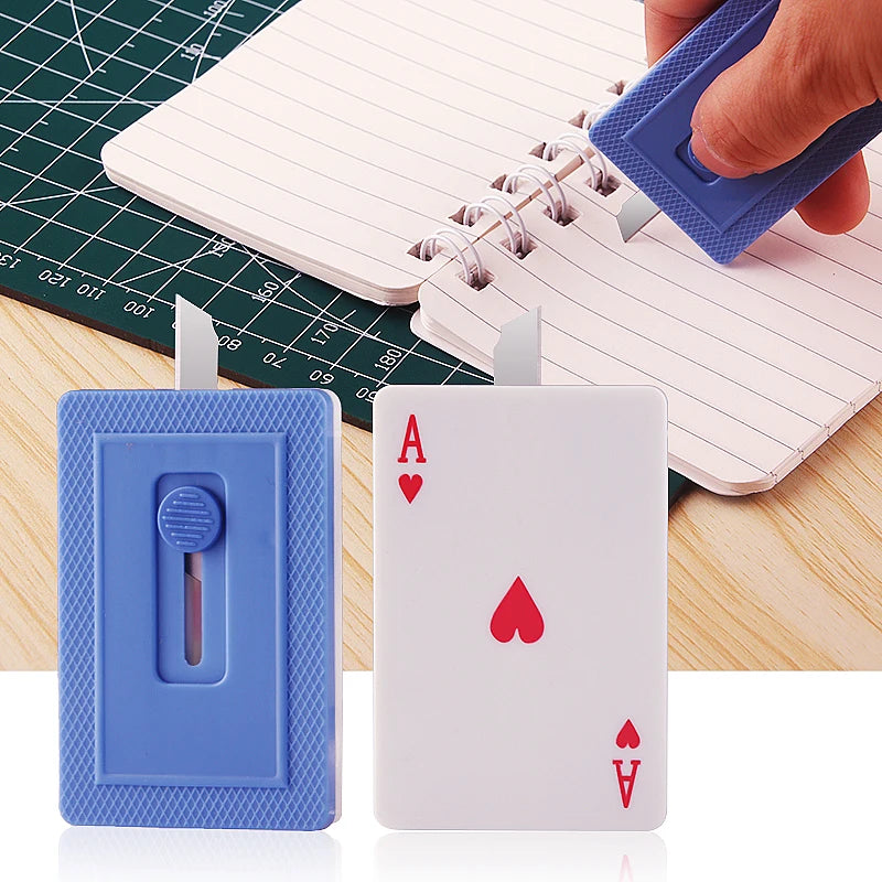 2025 Portable Mini Retractable Utility Knife Girls' Pocket Shape Office Letter Box Opener Retractable Box Cutter