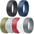 Hot Selling Step Edge Sleek Breathable Silicone Sports Rings Silicone Rings Men