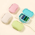 Eco-friendly Portable Pill Box Organizer with 4 Compartments Waterproof Travel Medicine Storage Case