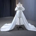 Jancember 222187 Simple Sweetheart Off Shoulder Modern Bridal Gown Wedding Dress