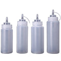 240ml 360ml 450ml 500ml 680ml Beak Cap Plastic Bottles Transparent Pointed Mouth Squeeze Bottle Empty Cream Bottle for Cosmetic