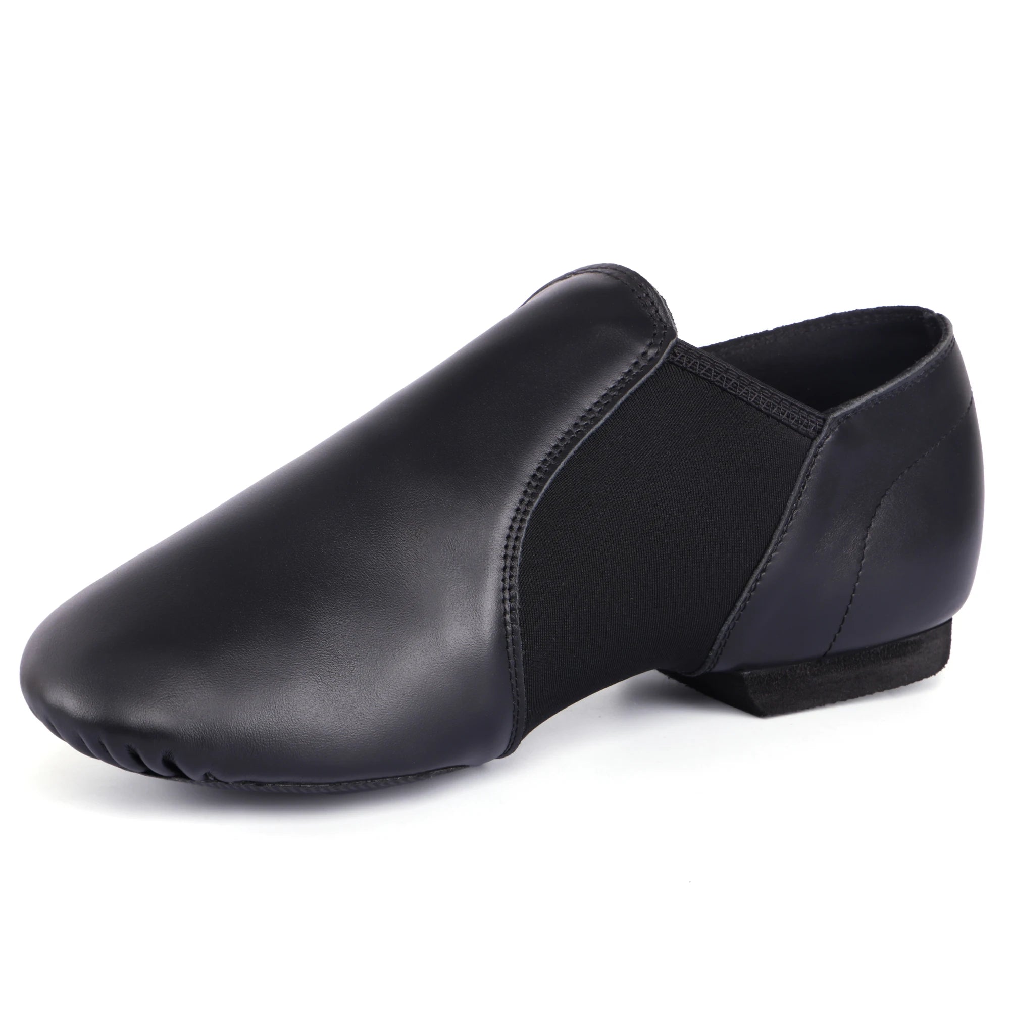 Supple Jazz Slip on Dance Shoes Dance Training Pu/genuine Leather Jazz Tongue Toddler/kid Girls Wholesale Jazz Shoes