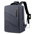 Customizable Large Capacity Men's Backpack with USB Feature Business Notebook Waterproof Laptop Travel Bag Custom Print Logo-UBS