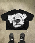 Heavyweight Crew T-Shirt Custom Over Sized Cotton Boxy Fit Drop Shoulder Graphic Cropped Boxy t Shirt Men Printed Boxy Tee