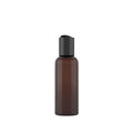 Amber 50ml Cosmetic Cylinder Bottle with PP Disc Top for Clear Plastic Empty Lotion Bottles Pump Sprayer Sealing Type