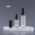 Free Sample 10ml Gold Silver Black Screw Cover Rectangle Cosmetic Packaging Empty Glass Spray Perfume Bottle