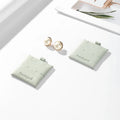 Wholesale Luxury Microfiber Light Green Jewelry Package Cushion Custom logo Display Necklace Ring Earrings Cushion