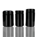 Cosmetic Large Volume 500ml 100ml Black Violet Glass Storage Jar and Black Bakelite Lid Round Black Food Jar Products