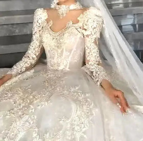 S0021T High -quality Hot -selling New Models Temperament Dreamyfrench Tulle Lace Fabric Cheap Plus Size Wedding Dresses