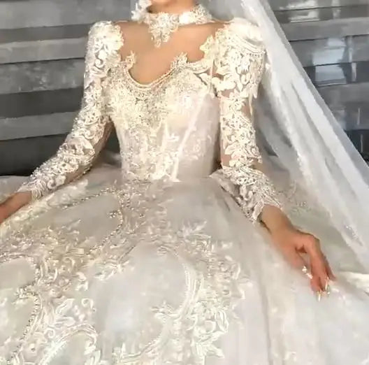 S0021T High -quality Hot -selling New Models Temperament Dreamyfrench Tulle Lace Fabric Cheap Plus Size Wedding Dresses
