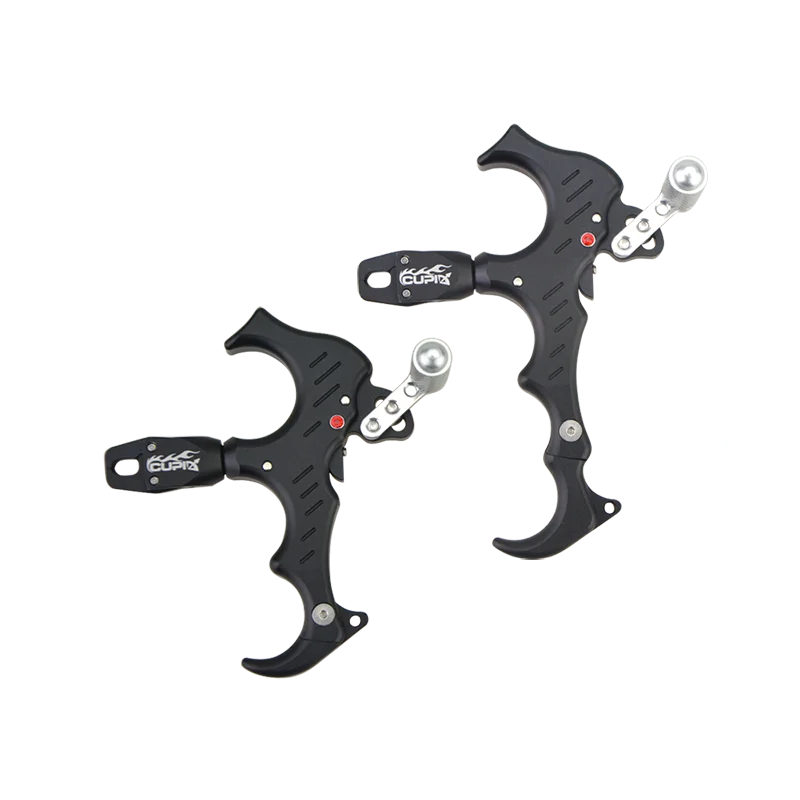 Compound Archery Bow Release Aids 3/4 Finger Grip Thumb Caliper Triggers Alloy Bow and Arrow Release