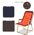USB Rechargeable Heated Seat Cushion Battery Powered Electric Heating Pad for Office Car Outdoor Bleacher Chair OEM Supplier