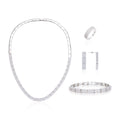 Abiding Fashion 18K Gold Plating 925 Sterling Silver Cubic Zirconia Jewelry Sets Costume Jewelry Sets Women