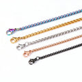 Factory Direct Stainless Steel Square Pearl Necklace Fashion Jewelry Accessories for Party Gift Wedding