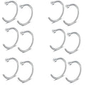 Evorte Factory Wholesale C Shape Surgical Steel Nose Hoop Ring Stud Nostril Pin Rod Curved Barbell Rod Piercing Body Jewelry