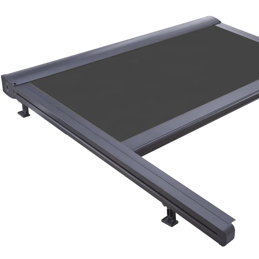 2025 Hot Selling Aluminum Frame Acrylic Sail Windproof Roller Blinds Awnings with Remote Control