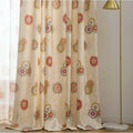 XinLan Top Sell Pastoral Sun Flower Print Sheer Curtain Living Room Bedroom Hotel Window Curtain