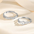 Merryshine S925 Sterling Silver Green Silk Ring Luxury Holiday Birthday Gift Cut Diamond Punk Style Niche Design Men Women Party