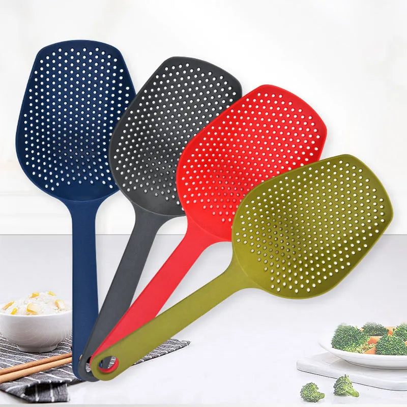 2026 PP Plastic Polypropylene Slotted Spoon Scoop Colander Filter Hole Ice Cube Colander Strainer Shovel
