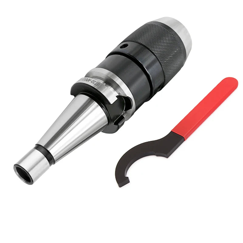 NT30 NT40 APU13 APU16 Self-tightening Chuck Handle and Give a Wrench for Connecting Drill Chuck for CNC Machine Tools