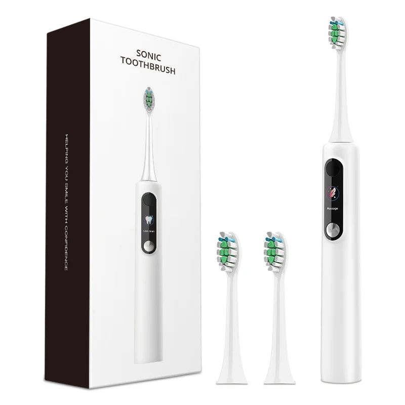 Wholesale Customized Screen Touch USB Rechargeable Waterproof IPX7 Home Use Private Label Smart Oral Electric Tooth Brush