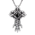Retro Style Necklace Natural Agate Stone Stainless Steel 316L Ethnically Styled Knight Pendant Popular Fine Pendants Charms