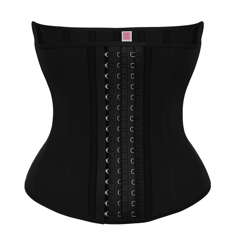 NANBIN 2021 Triple Breasted Corsets Waist Trainer Front Short Back Long Latex Nonwoven Breathable Seamless Eco-Friendly Waist