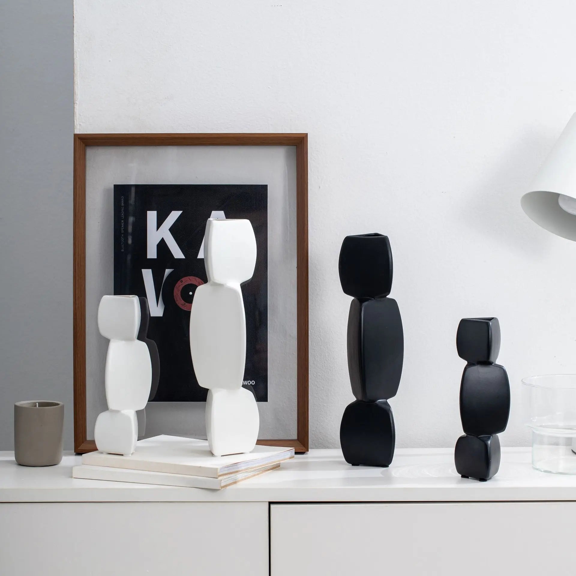 Simple Creative Handicrafts Ceramic Vase Ornaments Nordic Home Decoration Ceramic Vase