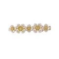 Fancy Bridal Gift Jewelry Hair Pin Ivory Rhinestone Shell Bead Cherry Flower Blossom Hair Pins Barrettes Grip Clips