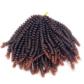 High Temperature Fiber Dyed Spring Curl Hair Dreadlocks Crochet Braid Twist 8 Inch 30 Strands Per Bag Hot Water Setting