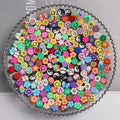 Mixed Colors Fruit Shape Clay Spacer Beads Polymer Clay Beads for Jewelry Making DIY Handmade Accessories