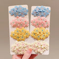 Hot Selling Children's Cloth Hair Clips Elegant and Cute Colorful BB Hairbands for Kids New Design