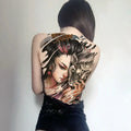 Wholesale Colorful Full Back Large Size Water Transfer Big Temporary Tattoos for Back