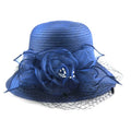 Cheap Women's Sinamay Church Derby Fascinator Bridal Cap British Tea Party Wedding Hat