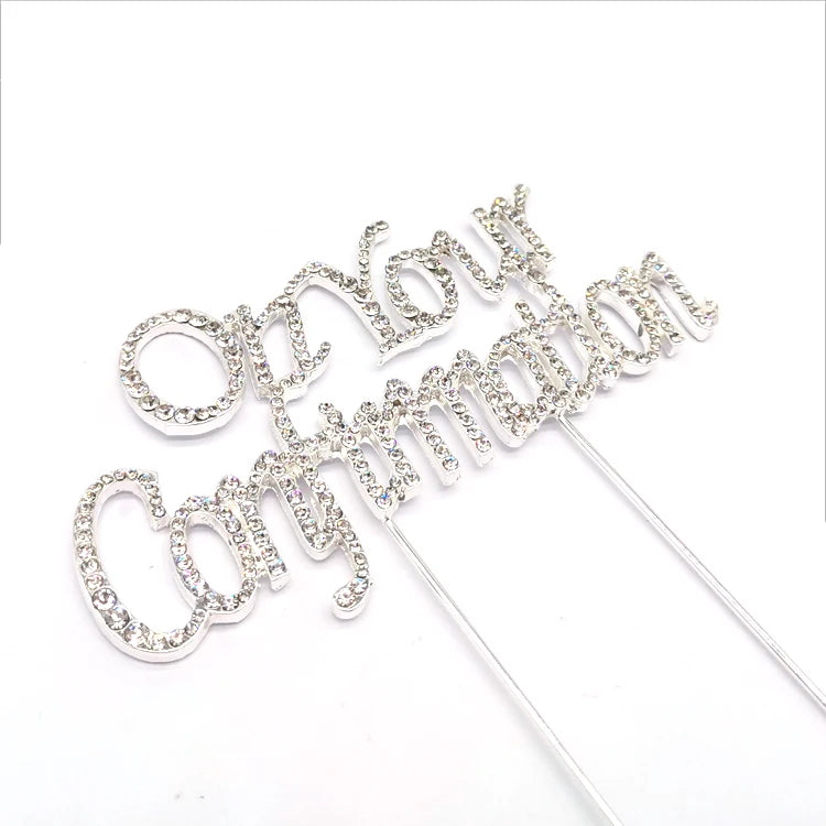 Cake Accessories on Your Confirmation Rhinestone Cake Topper for Meeting Wedding Decoration
