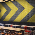 Retro Industrial Style 3d Metal Wallpaper Dance Hip-Hop Room Background Wall Decoration Mural Gym Bar Wallpaper