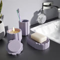 Minimalist Modern Eco-Friendly Silicone Soap Dish & Draining Cup Shower Holder Sponge Holder Dishwasher Safe