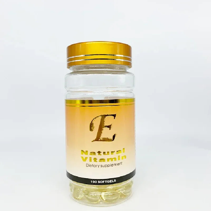 GMP OEM/ODM ISO Certified 100% Natural Vitamin E Softgel Capsule Beauty Supplements for Adults 60 Capsules/Bottle 2 Capsules