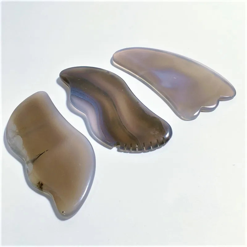 DIY Eye Massager Wholesale Face Care Agate Gua Sha Board Single Jade Roller