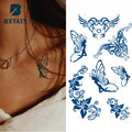 Bxtats Wholesale&Custom Full Colour Tattoo Butterfly Tattoo Stickers Women Body Art Cool Sexy Designs Fake Semi Permanent Tattoo