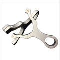 Stainless Steel Exquisite Straight Plate Shooting Slingshot Outdoor Competitive Hunting Catapult Slingshot
