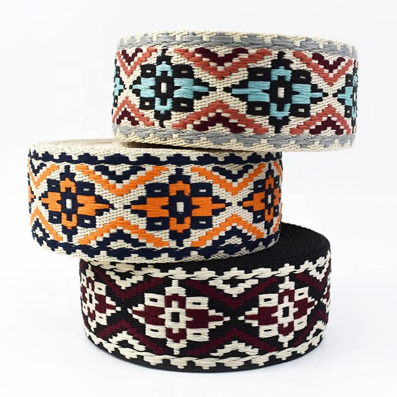 Deepeel RD301 50mm Clothing Bag Accessories Garment Decoration Crossbody Bag Strap Polyester Reinforced Jacquard Webbing