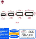 Wholesale Plastic D-Ring for Backpack Bag Plastic Webbing Belt Buckle Flat D-ring for Bag Backpack