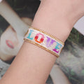 Miyuki Handmade Beads Bracelet Trendy Summer Beach Bohemian Style Adjustable Paljji Domaeg for Men/Women's Gift