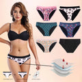 Evenyoung Teenager 6 Types of Printed 4 Layer High Absorbent Leak Proof Period Panties Full Protective Girls Menstrual Briefs