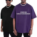 Wholesale High Quality Heavyweight 100% Cotton Oversized Custom Printed Plain Plus Size Men's Custom T Shirt